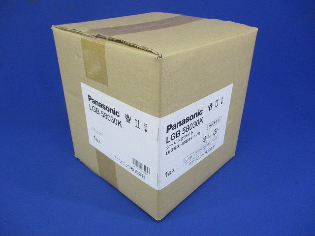 小型シーリングライト 天井直付型 2700K 電球色 非調光 シーリングユニ方式 LGB58030K