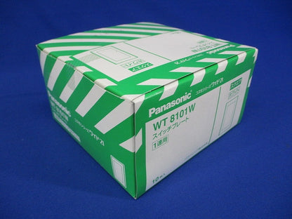 コスモシリーズワイド21 スイッチプレートスクエア1連用 ホワイト 10個入 WT8101W-10