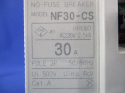 ノーヒューズブレーカ 3P30A NF30-CS3P30A