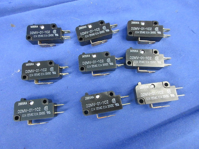 小形基本スイッチ(9個入) D2MV-01-1C2