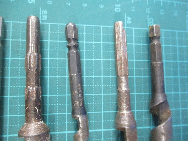 ドリルビットセット(混在7本入)(ジャンク品) 型番不明