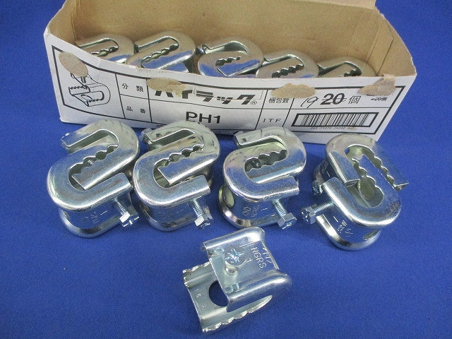 パイラック 一般形鋼用管支持金具(19個入) PH1