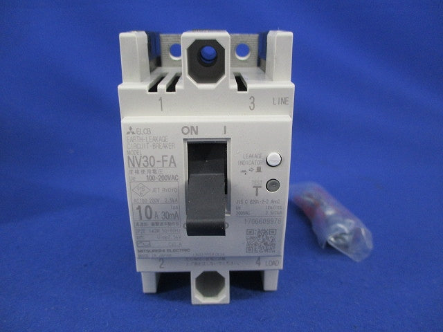 漏電遮断器2P2E10A NV30-FA