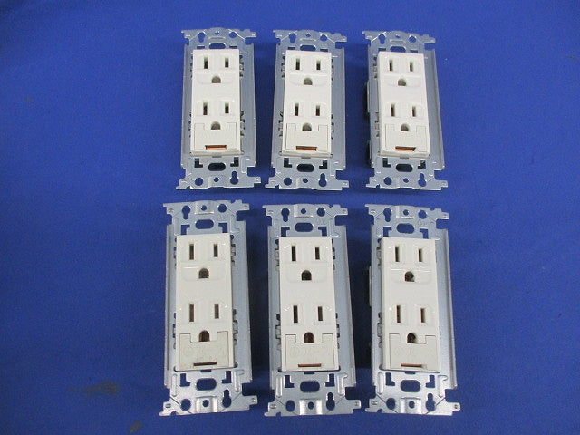 埋込アースターミナル付接地ダブルコンセント(6個入) WN11329