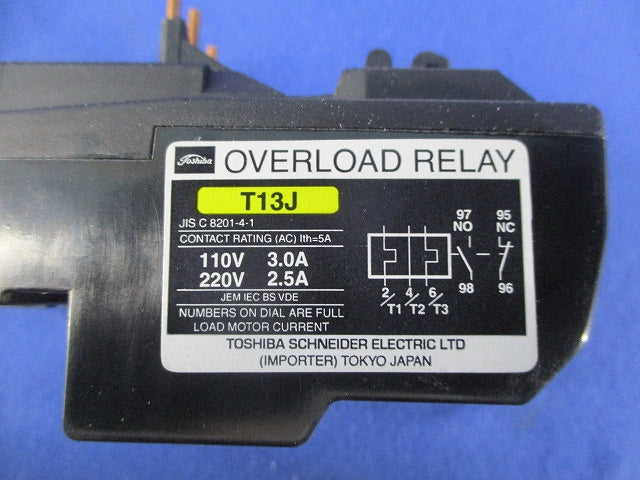 オーバーロードリレー T13J