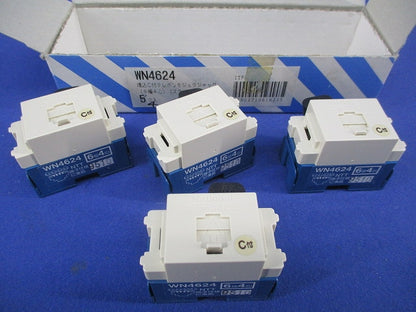 埋込C付テレホンモジュラジャック(4個入)National WN4624