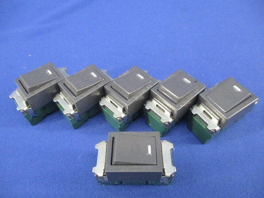 フルカラー埋込スイッチB(片切)(6個入)(グレー)National WN5001