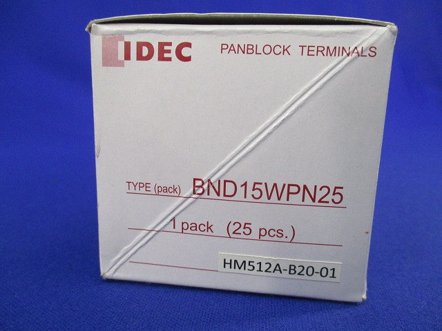 2段形ターミナルブロック(25個入) BND15WPN25