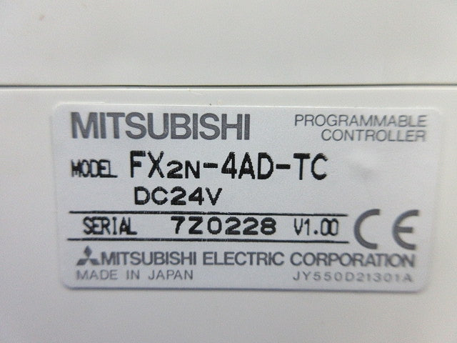熱電対入力アナログブロック FX2N-4AD-TC