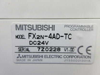 熱電対入力アナログブロック FX2N-4AD-TC