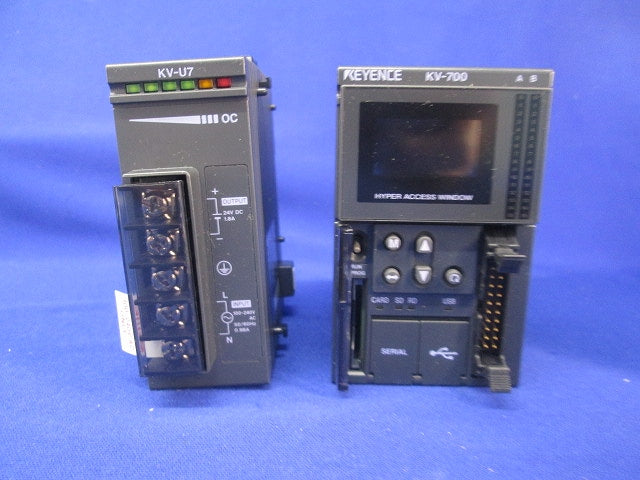 プログラマブルコントローラセット(混在2個入) KV-700+KV-U7