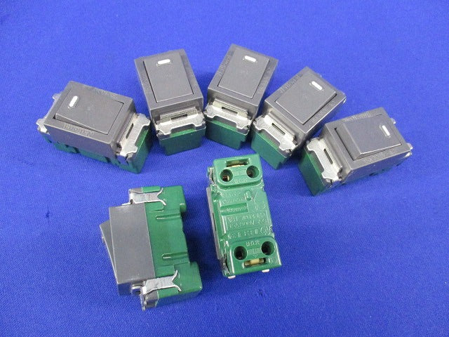 フルカラー埋込スイッチB(片切)(7個入)(グレー)National WN5001H