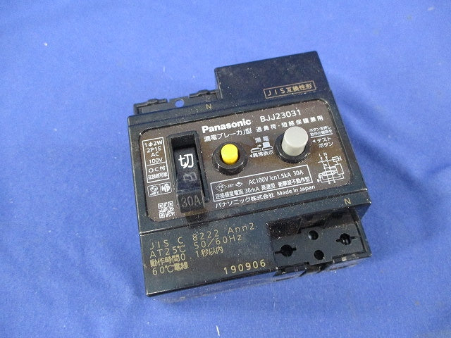 漏電ブレーカ2P1E30A BJJ23031