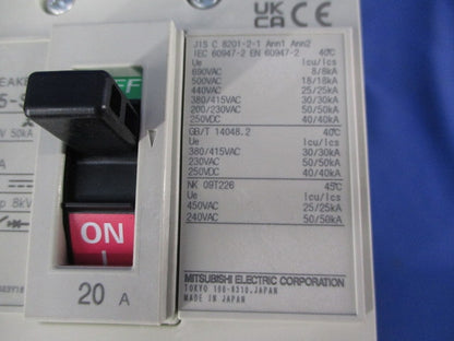 ノーヒューズブレーカ 3P20A NF125-SV3P20A