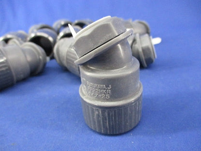 プラフレキPF管用 曲りコネクタ(14個入)(グレー) PF22MKR