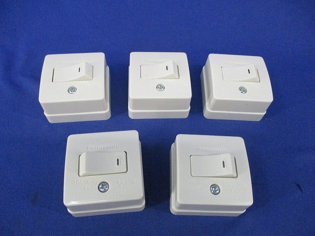 10A角型タンブラスイッチB(5個入) WS3001