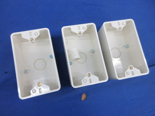 露出スイッチボックス(3個入)(ミルキーホワイト) PVR-0Y