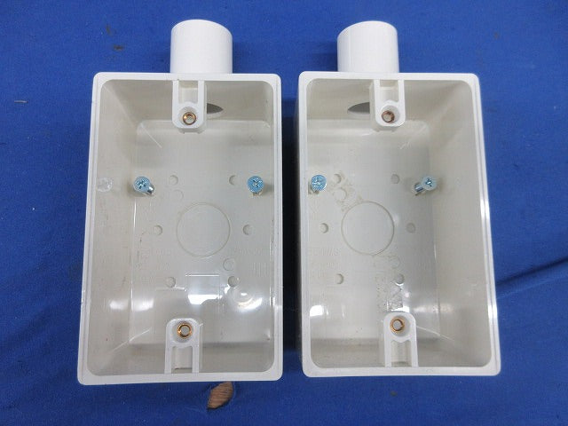 露出スイッチボックス(2個入)(ミルキーホワイト)(付属品不足) SW1-22