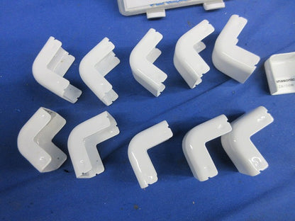 メタルモール付属品A型セット(混在15個入)(ホワイト) DZA128W他