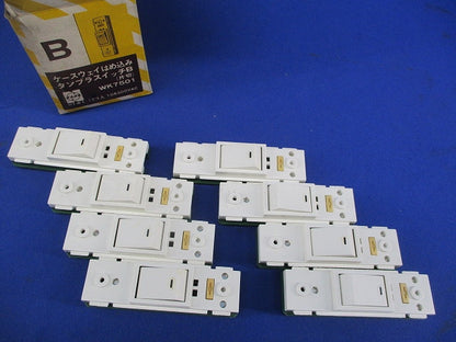 ケースウェイはめ込み タンブラスイッチB(片切)(8個入)(汚れ・変色有)National WK7501