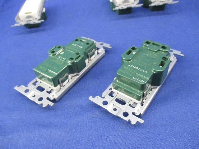 埋込アースターミナル付接地コンセントセット(混在5個入) WTF19313K他