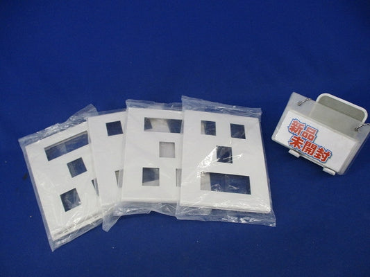 コンセントプレート3連6コ用(4枚入)(ホワイト) WTF8076