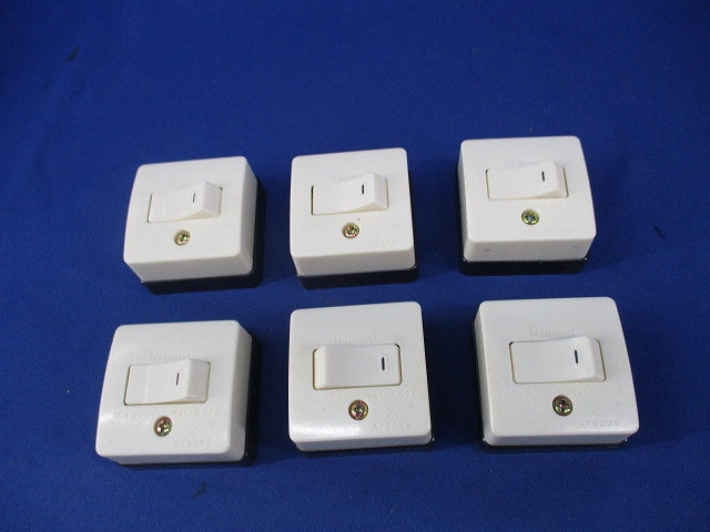 10A角型タンブラスイッチB(6個入)National WS3001