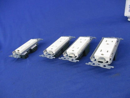 埋込接地ダブルコンセントセット(混在4個入) WTF13123WK他