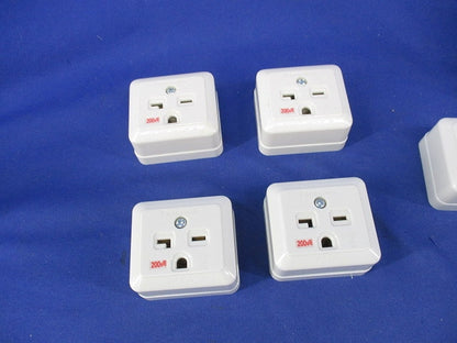 接地角型コンセントセット(混在5個入) WK3811他