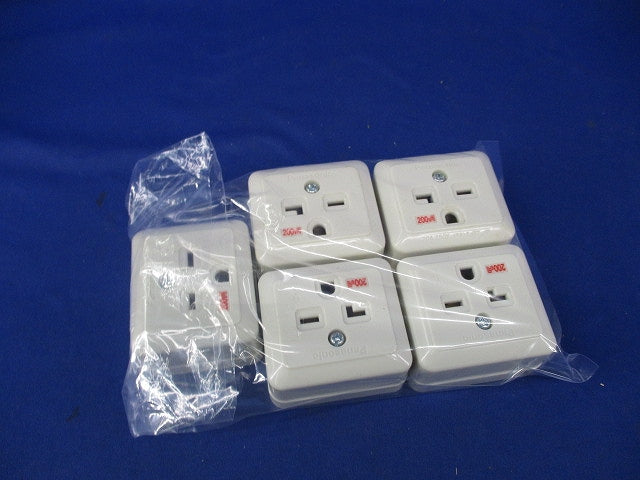 接地角型コンセントセット(混在5個入) WK3811他