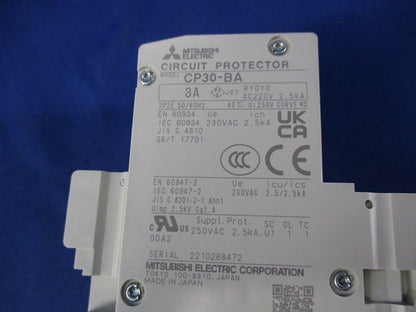 サーキットプロテクタ2P3A CP30-BA