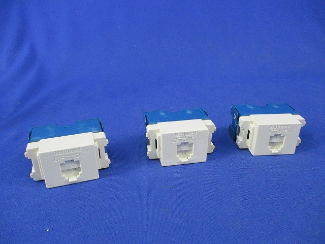 埋込テレホンモジュラジャック(3個入) National WNT1564K