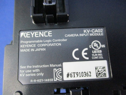PLC拡張ユニット用カメラ入力ユニット KV-CA02