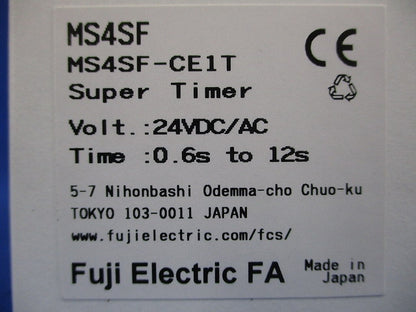 スーパータイマ 24VDC/AC MS4SF-CE1T