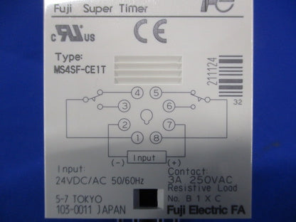 スーパータイマ 24VDC/AC MS4SF-CE1T
