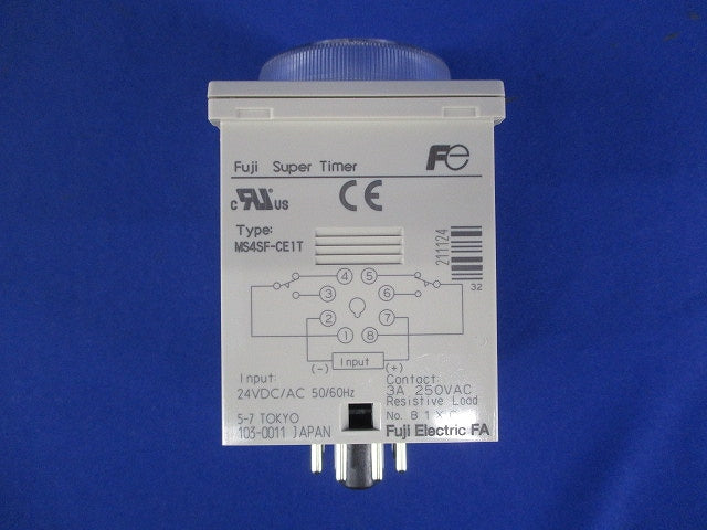 スーパータイマ 24VDC/AC MS4SF-CE1T