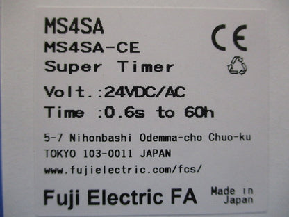 スーパータイマ 24VDC/AC MS4SA-CE