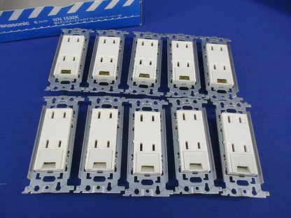 埋込アースターミナル付ダブルコンセント(10個入) WN1532K