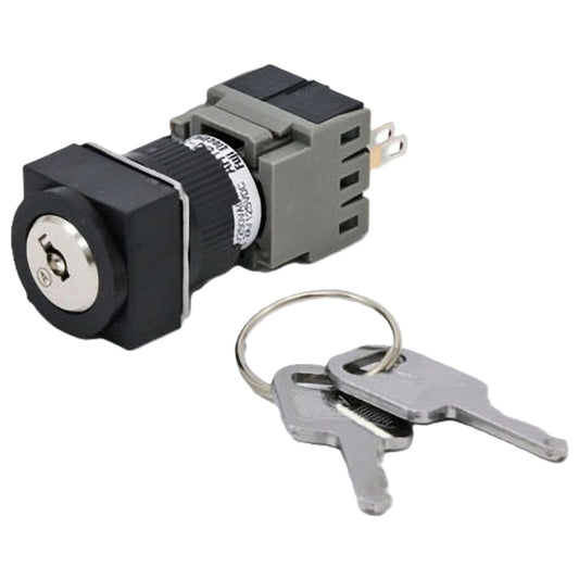 Φ16 セレクタスイッチ AH164・AH165 キー形(角フレーム) AH164-SJ2A22A