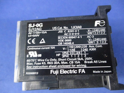 電磁接触器 SJ-0G