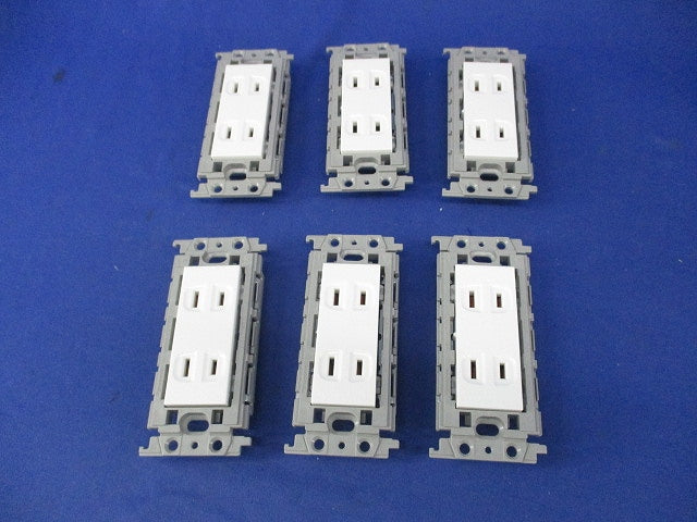 埋込ダブルコンセント(6個入) WTF15024WK