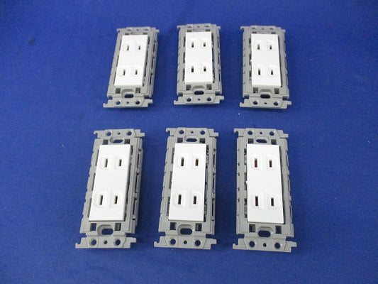 埋込ダブルコンセント(6個入) WTF15024WK