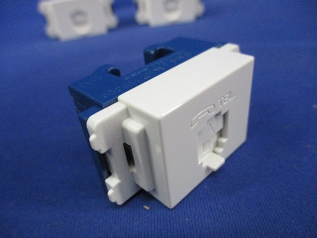 テレホンモジュラジャック6極4心(6個入)(ホワイト) WNT15649W