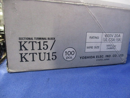 ブロック端子台(100個入) KT15/KTU15