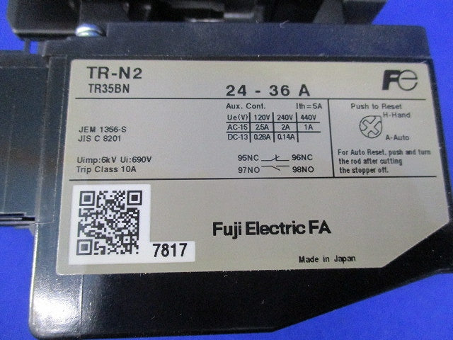 電磁開閉器200V24-36A SW-N2