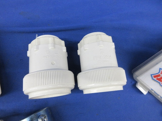 PF管用付属品セット 28サイズ(混在7個入)ミルキーホワイト MFSCP-28GM他