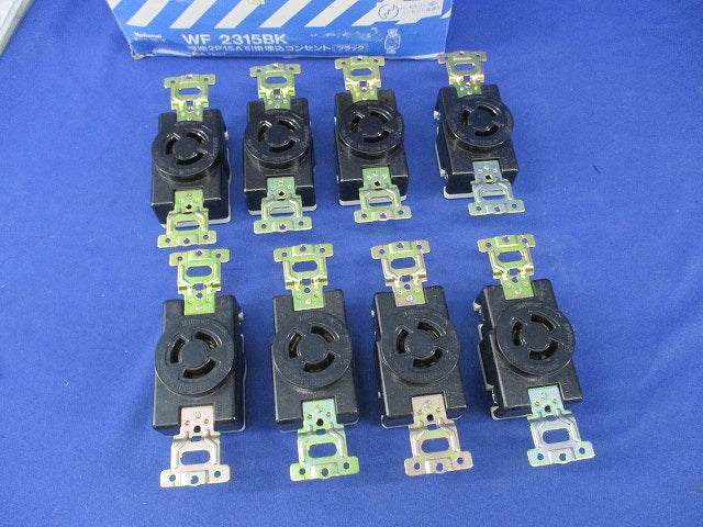 引掛埋込コンセント(8個入)(黒)National WF2315BK