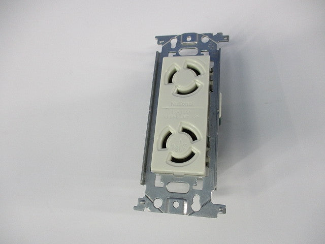 引掛埋込ダブルコンセント(5個入)(ミルキーホワイト) National WF2312W