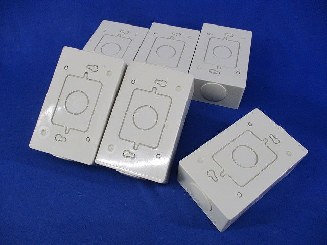 露出スイッチボックス(6個入)(アイボリー) SW140Z