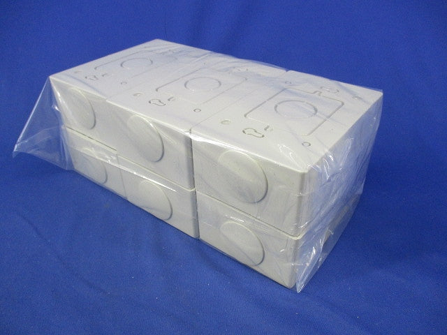露出スイッチボックス(6個入)(アイボリー) SW140Z